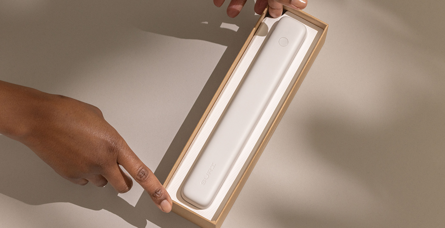 Minimalist packaging.
