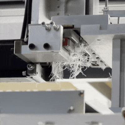 Bristles being removed
